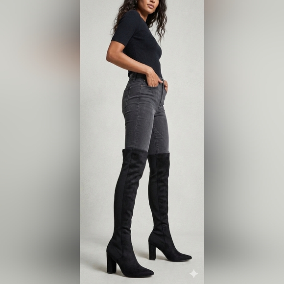 Steve Madden Shoes - Steve Madden Black Over the Knee Boots